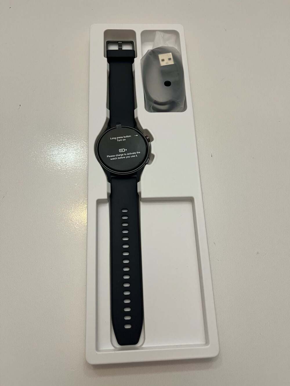 AR-01 Smart Watch 1.32” Black Bluetooth Fitness Tracker VeryFit Open Box New